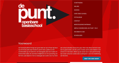 Desktop Screenshot of basisschooldepunt.nl